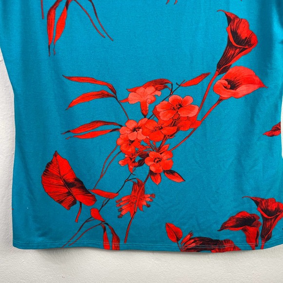 NWT Ted Baker Fantasia Fitted Tee Turquoise Size 4 - Picture 11 of 12